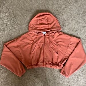 Gymshark KKFIT Crop Orange Hoodie